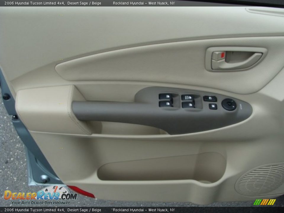 2006 Hyundai Tucson Limited 4x4 Desert Sage / Beige Photo #7