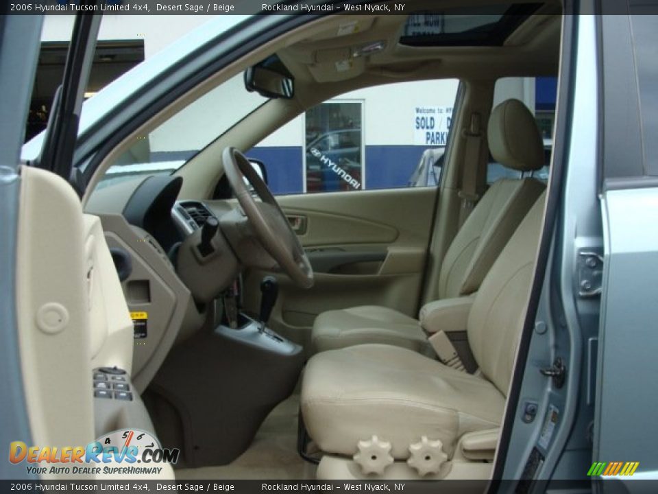 2006 Hyundai Tucson Limited 4x4 Desert Sage / Beige Photo #10