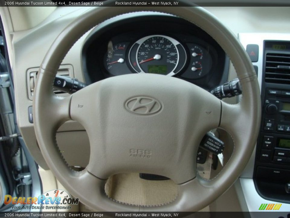 2006 Hyundai Tucson Limited 4x4 Desert Sage / Beige Photo #13