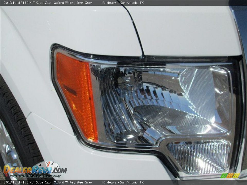 2013 Ford F150 XLT SuperCab Oxford White / Steel Gray Photo #3