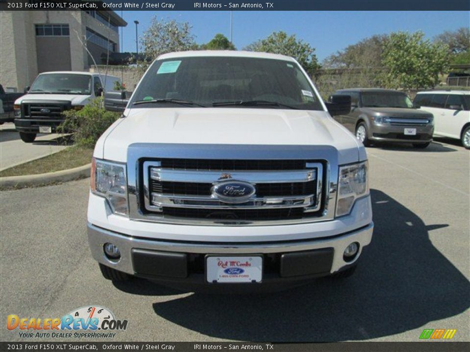 2013 Ford F150 XLT SuperCab Oxford White / Steel Gray Photo #4
