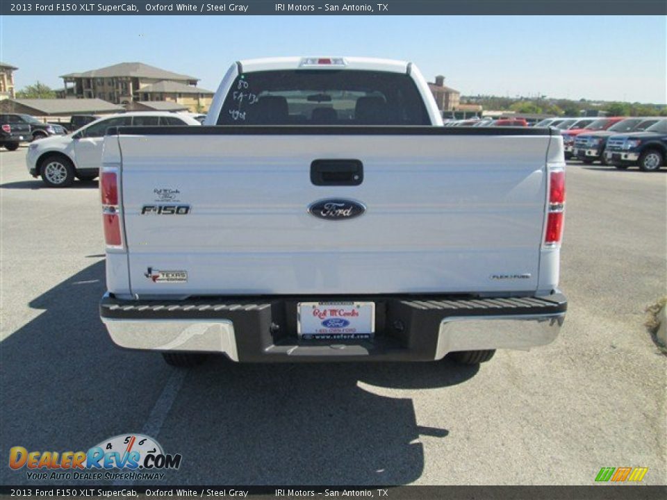 2013 Ford F150 XLT SuperCab Oxford White / Steel Gray Photo #7