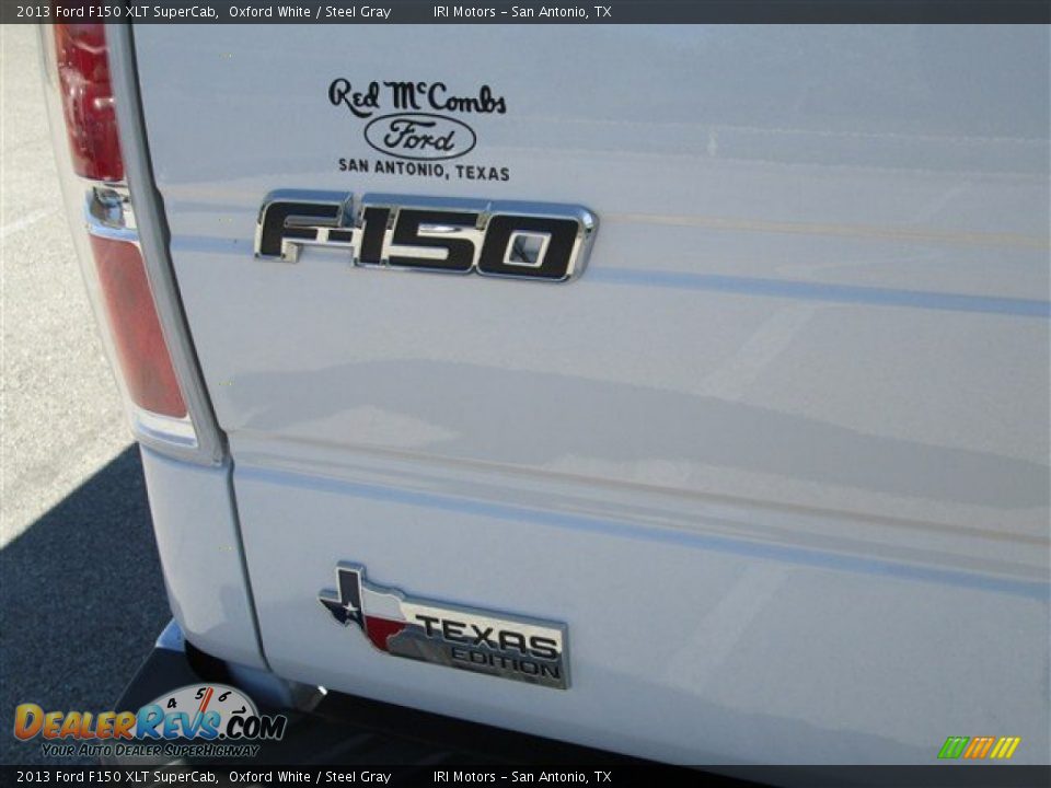 2013 Ford F150 XLT SuperCab Oxford White / Steel Gray Photo #8