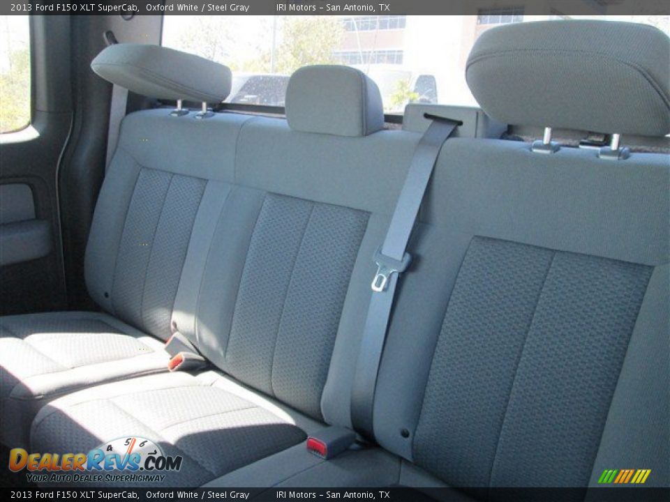 2013 Ford F150 XLT SuperCab Oxford White / Steel Gray Photo #15
