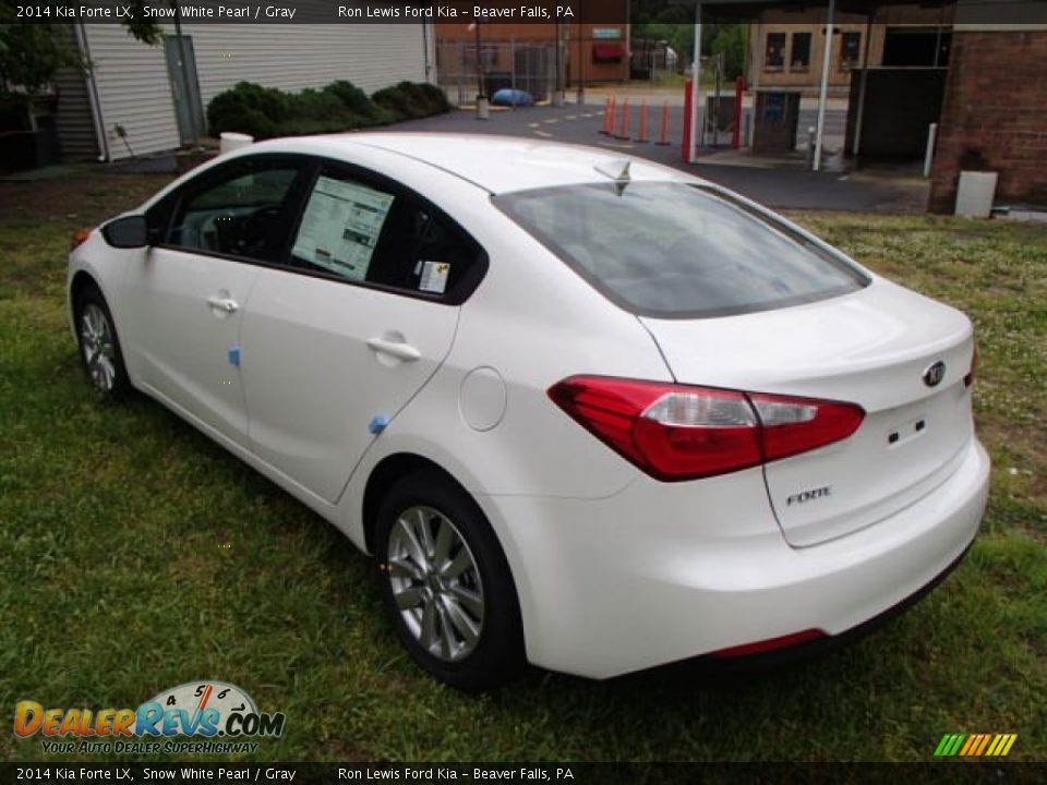 2014 Kia Forte LX Snow White Pearl / Gray Photo #6