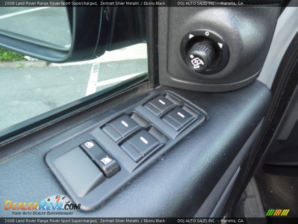 2008 Land Rover Range Rover Sport Supercharged Zermatt Silver Metallic / Ebony Black Photo #22