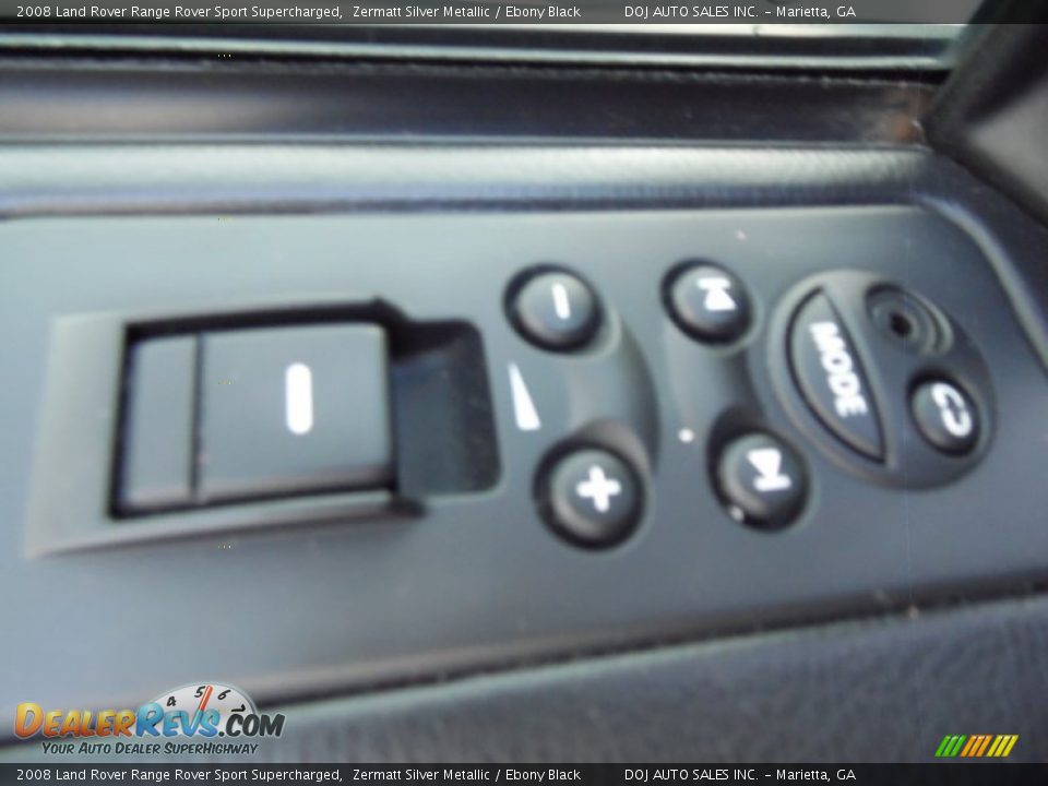 2008 Land Rover Range Rover Sport Supercharged Zermatt Silver Metallic / Ebony Black Photo #23