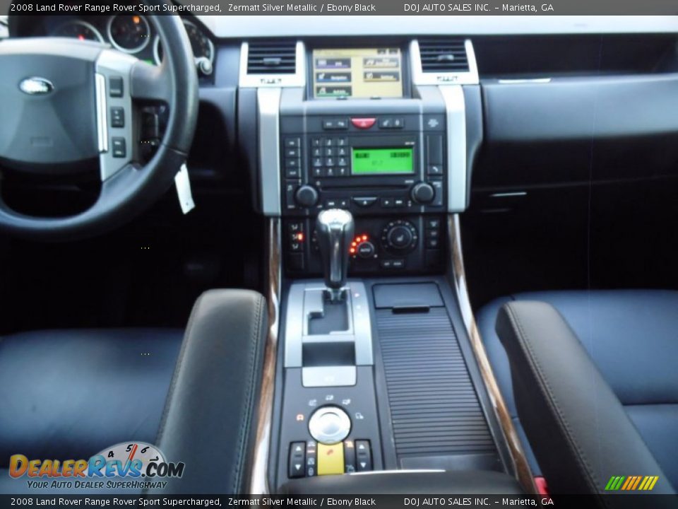 2008 Land Rover Range Rover Sport Supercharged Zermatt Silver Metallic / Ebony Black Photo #30
