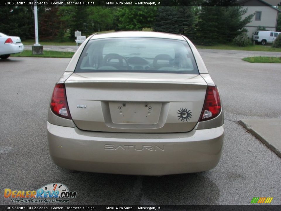 2006 Saturn ION 2 Sedan Golden Cashmere / Beige Photo #6