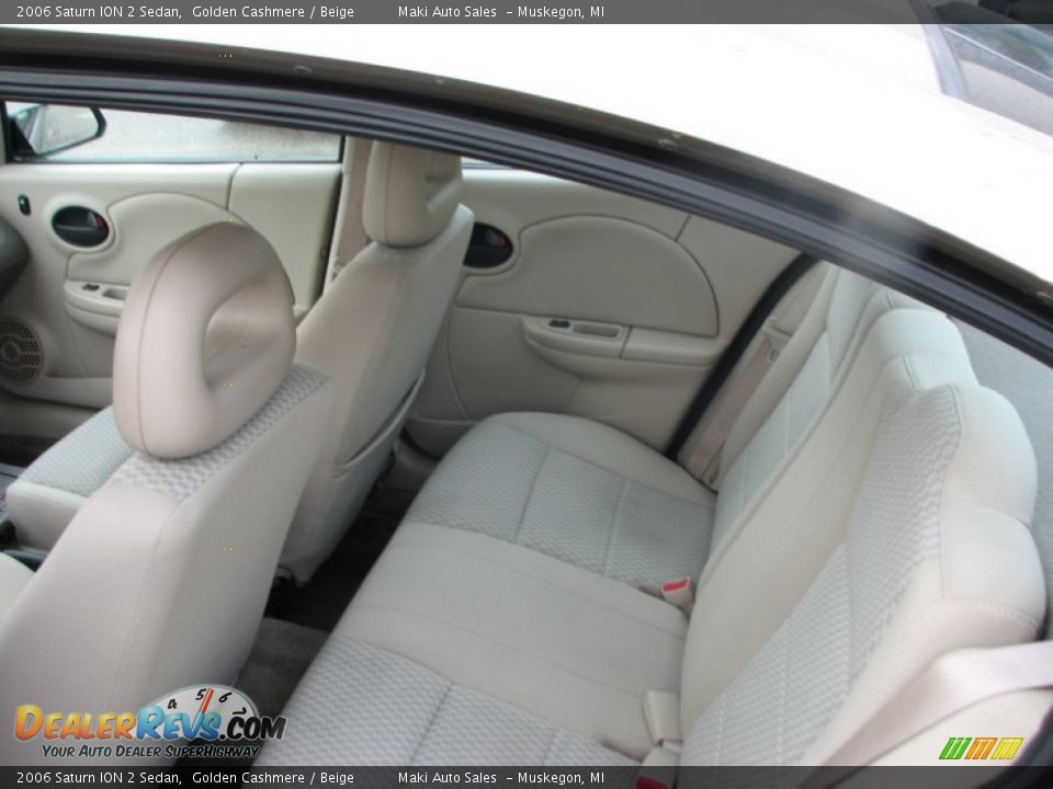 Rear Seat of 2006 Saturn ION 2 Sedan Photo #9