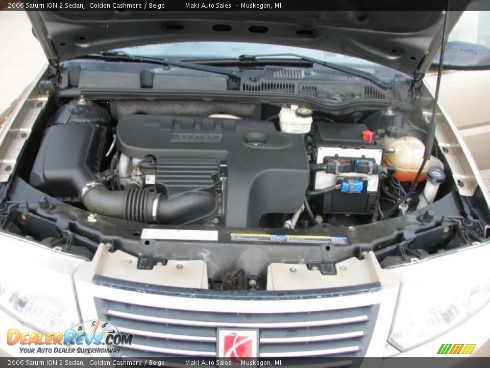 2006 Saturn ION 2 Sedan 2.2 Liter DOHC 16-Valve Ecotec 4 Cylinder Engine Photo #12