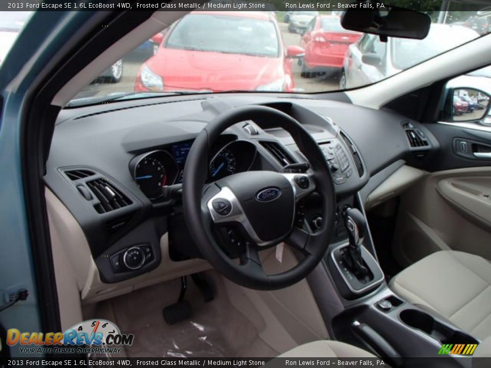 2013 Ford Escape SE 1.6L EcoBoost 4WD Frosted Glass Metallic / Medium Light Stone Photo #10