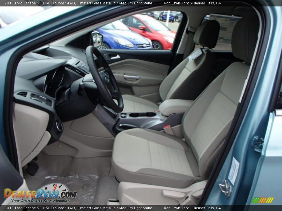 2013 Ford Escape SE 1.6L EcoBoost 4WD Frosted Glass Metallic / Medium Light Stone Photo #11