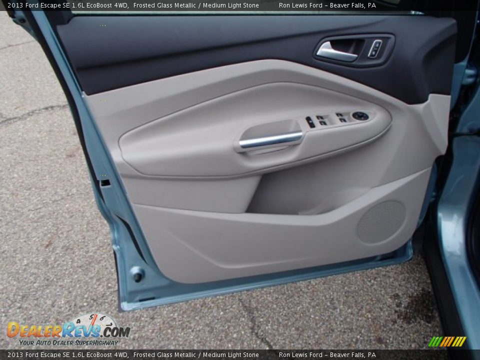 2013 Ford Escape SE 1.6L EcoBoost 4WD Frosted Glass Metallic / Medium Light Stone Photo #12
