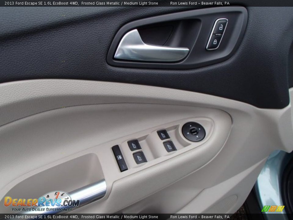 2013 Ford Escape SE 1.6L EcoBoost 4WD Frosted Glass Metallic / Medium Light Stone Photo #15