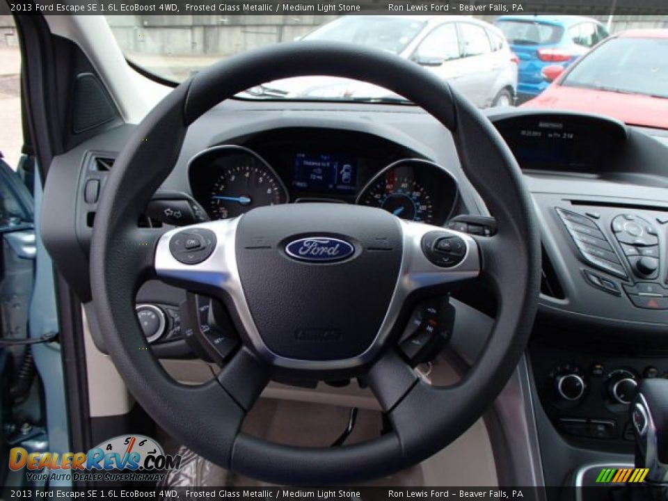 2013 Ford Escape SE 1.6L EcoBoost 4WD Frosted Glass Metallic / Medium Light Stone Photo #18