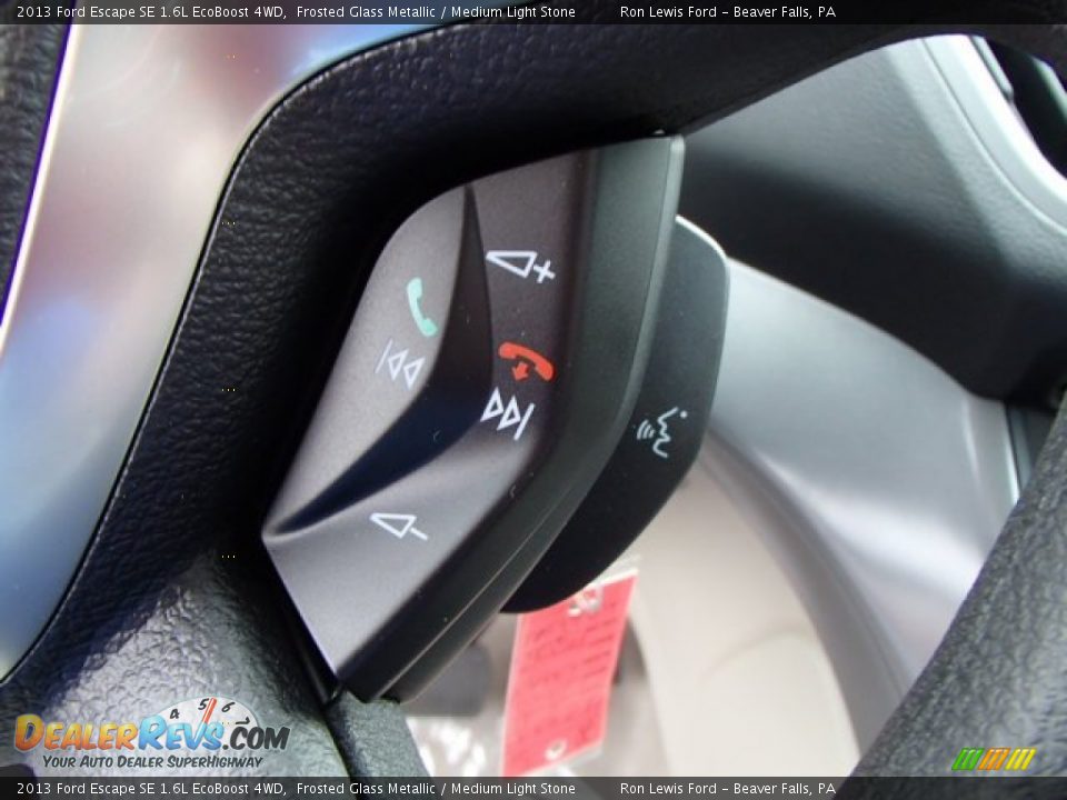 2013 Ford Escape SE 1.6L EcoBoost 4WD Frosted Glass Metallic / Medium Light Stone Photo #19