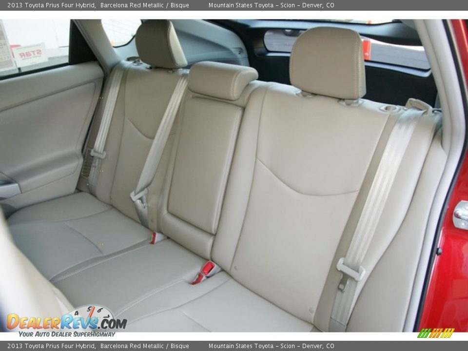 2013 Toyota Prius Four Hybrid Barcelona Red Metallic / Bisque Photo #7