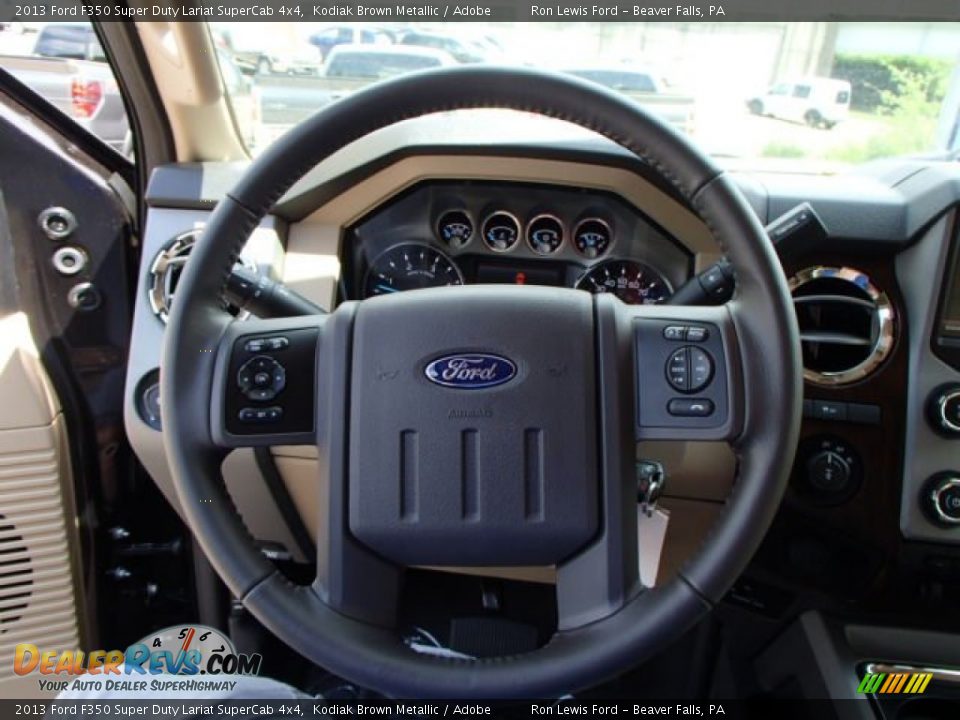2013 Ford F350 Super Duty Lariat SuperCab 4x4 Steering Wheel Photo #19