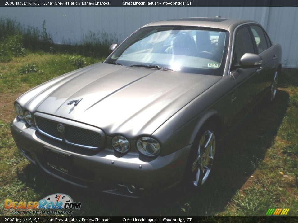 2008 Jaguar XJ XJ8 Lunar Grey Metallic / Barley/Charcoal Photo #1