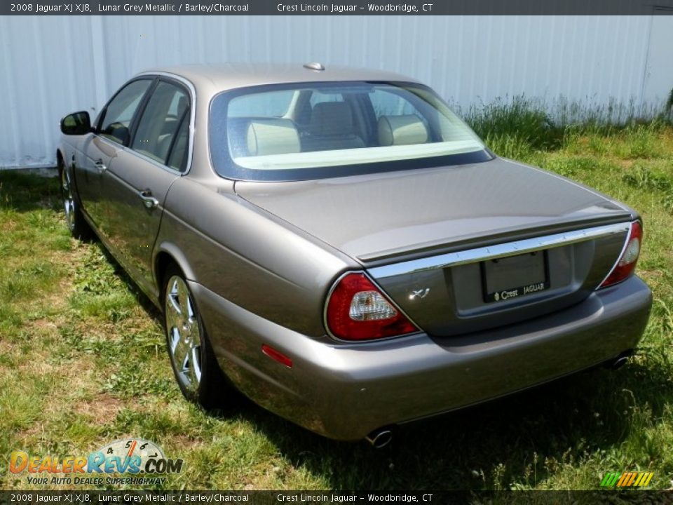 2008 Jaguar XJ XJ8 Lunar Grey Metallic / Barley/Charcoal Photo #4