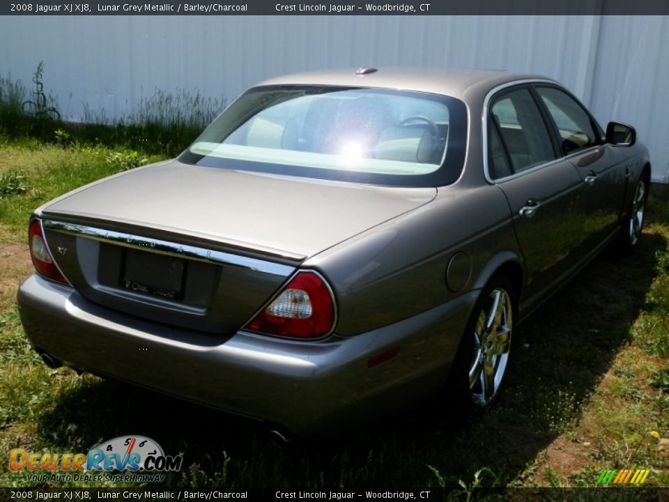 2008 Jaguar XJ XJ8 Lunar Grey Metallic / Barley/Charcoal Photo #6