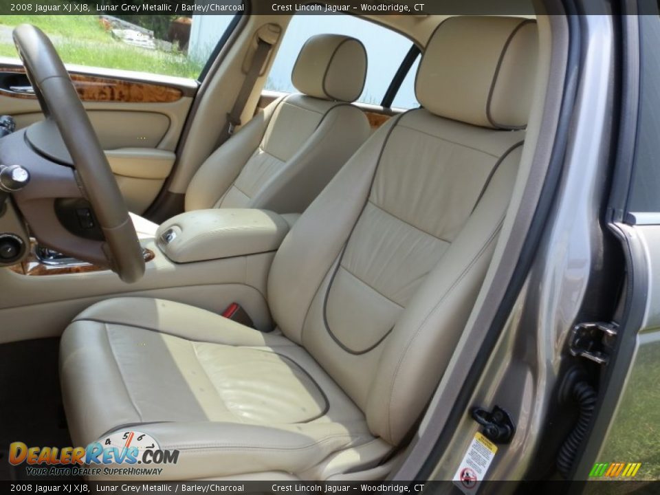 2008 Jaguar XJ XJ8 Lunar Grey Metallic / Barley/Charcoal Photo #8