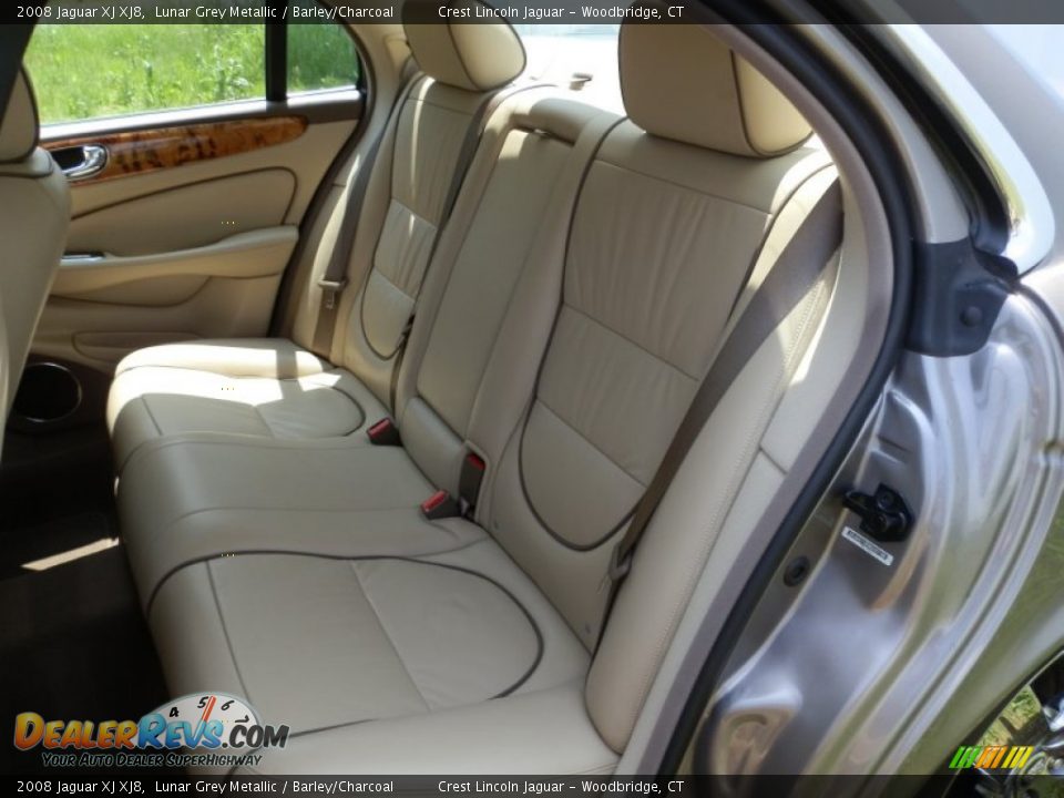 2008 Jaguar XJ XJ8 Lunar Grey Metallic / Barley/Charcoal Photo #9