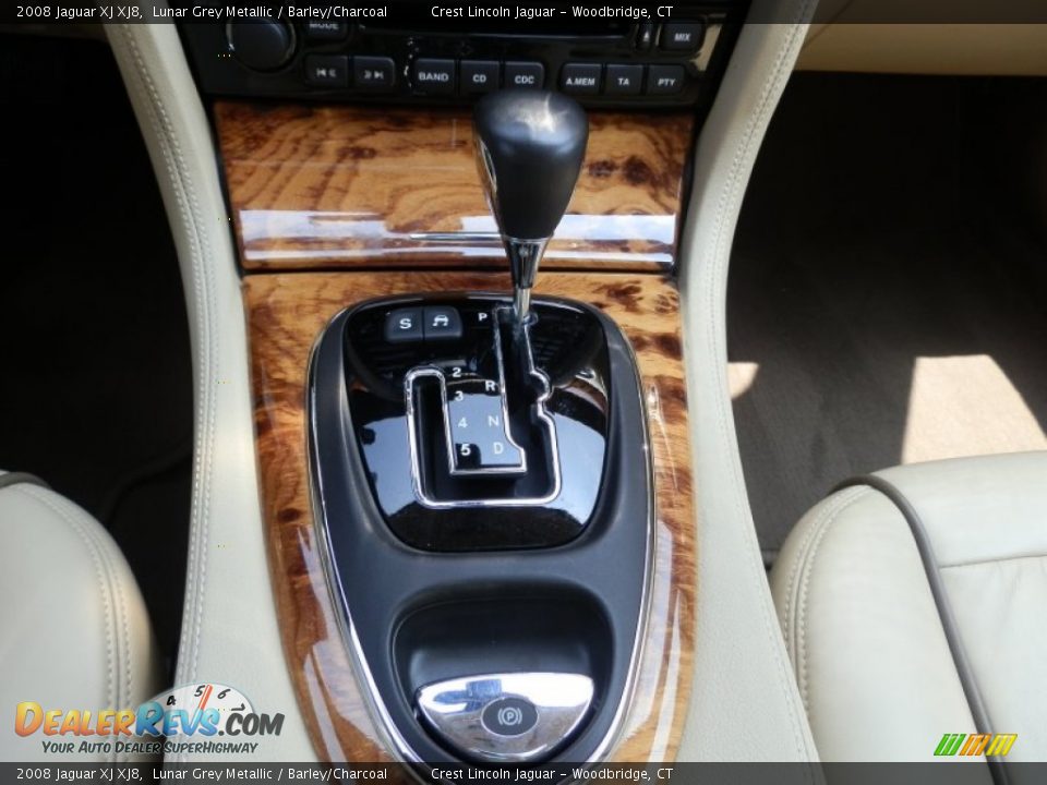 2008 Jaguar XJ XJ8 Lunar Grey Metallic / Barley/Charcoal Photo #13
