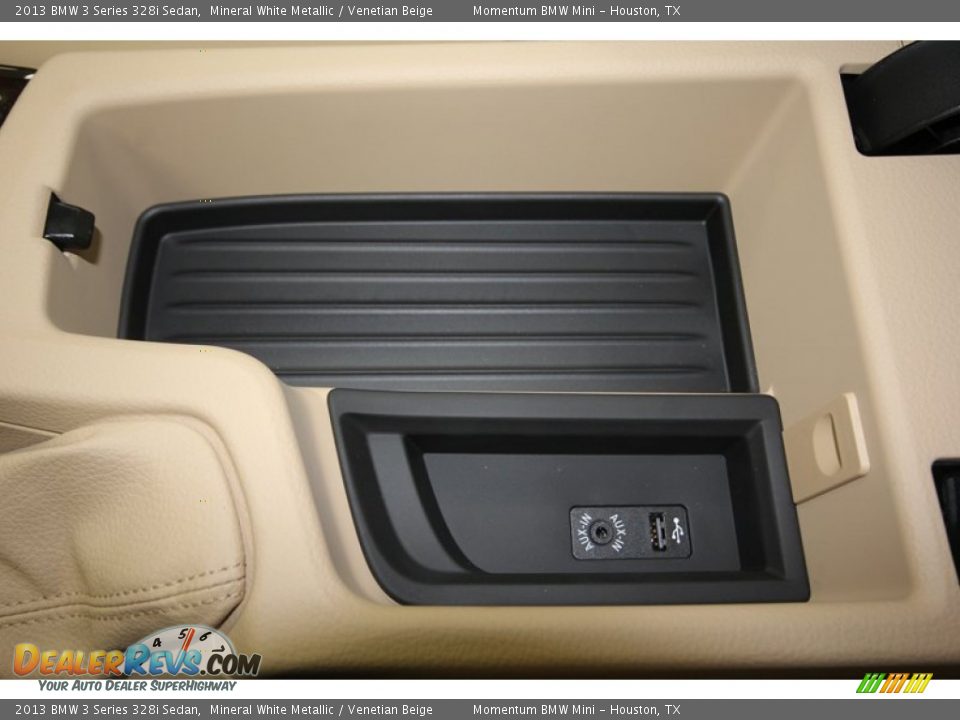 2013 BMW 3 Series 328i Sedan Mineral White Metallic / Venetian Beige Photo #21