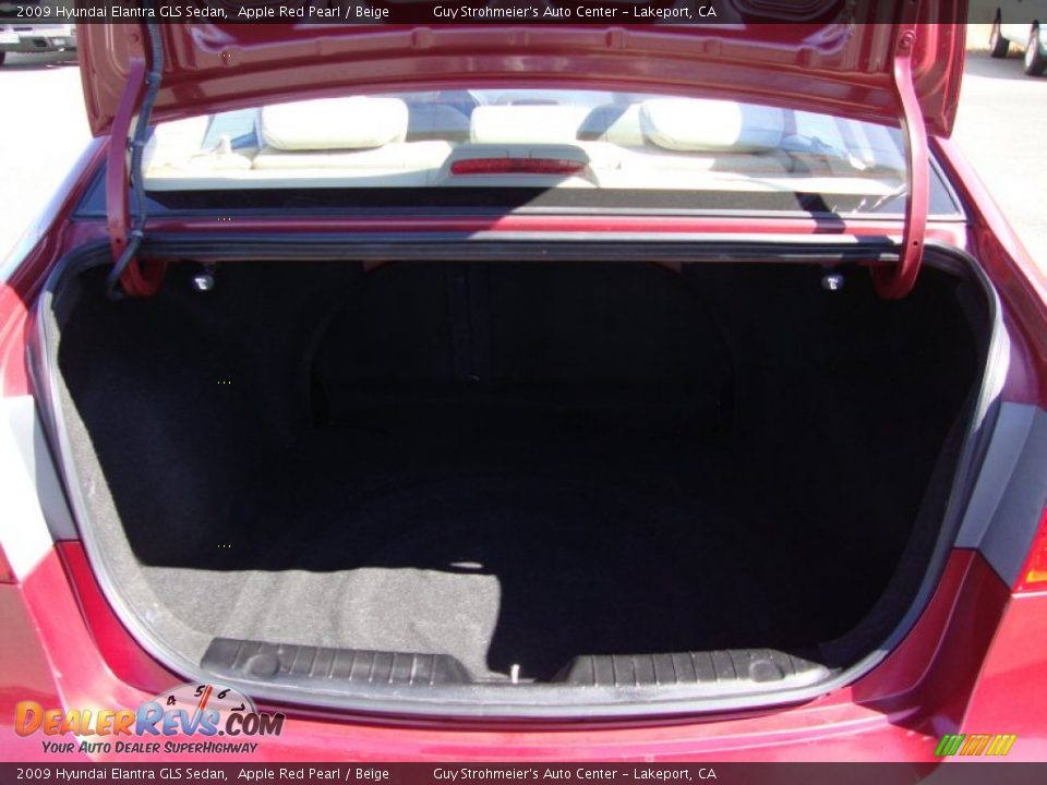 2009 Hyundai Elantra GLS Sedan Apple Red Pearl / Beige Photo #23