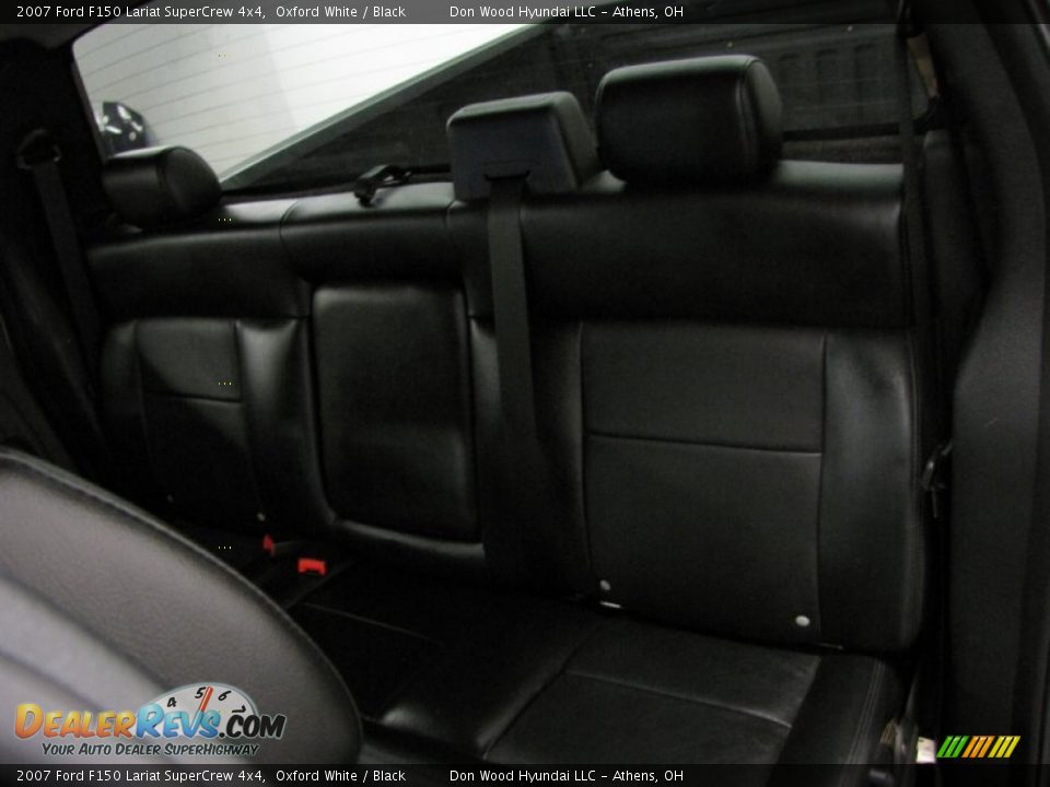 2007 Ford F150 Lariat SuperCrew 4x4 Oxford White / Black Photo #8