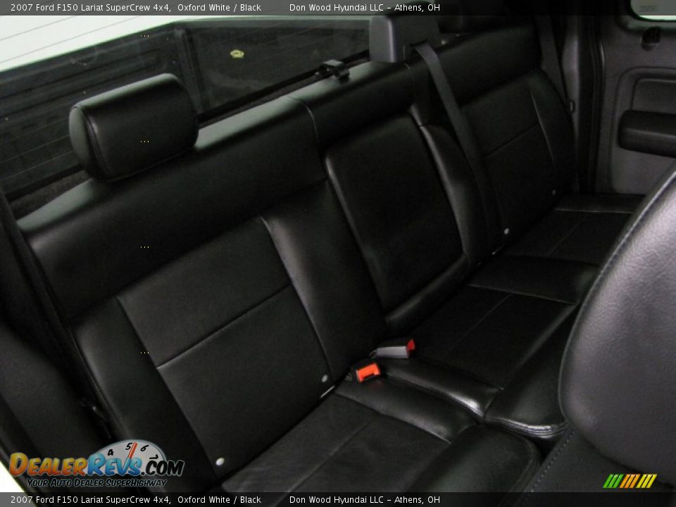 2007 Ford F150 Lariat SuperCrew 4x4 Oxford White / Black Photo #9