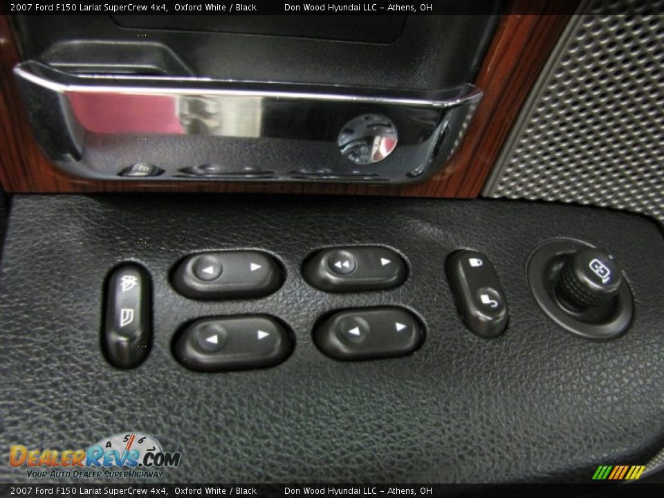 2007 Ford F150 Lariat SuperCrew 4x4 Oxford White / Black Photo #12