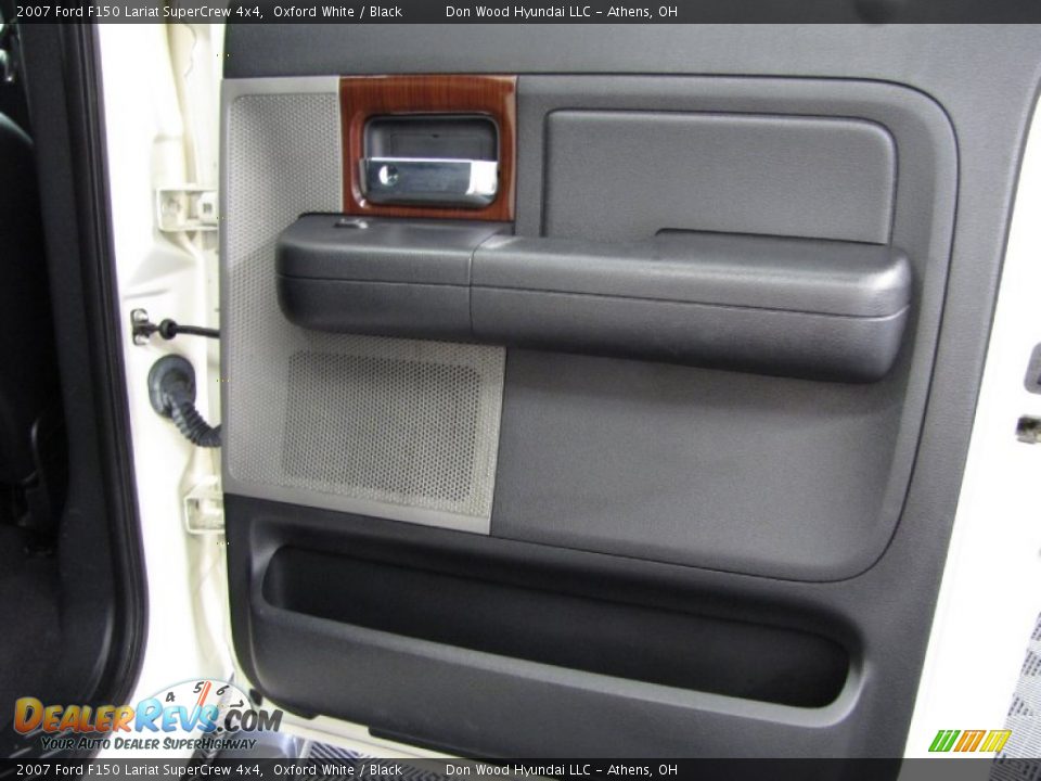 2007 Ford F150 Lariat SuperCrew 4x4 Oxford White / Black Photo #14