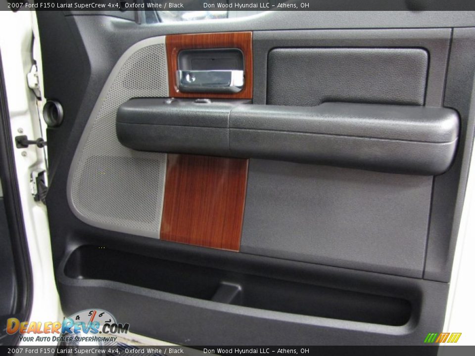2007 Ford F150 Lariat SuperCrew 4x4 Oxford White / Black Photo #15