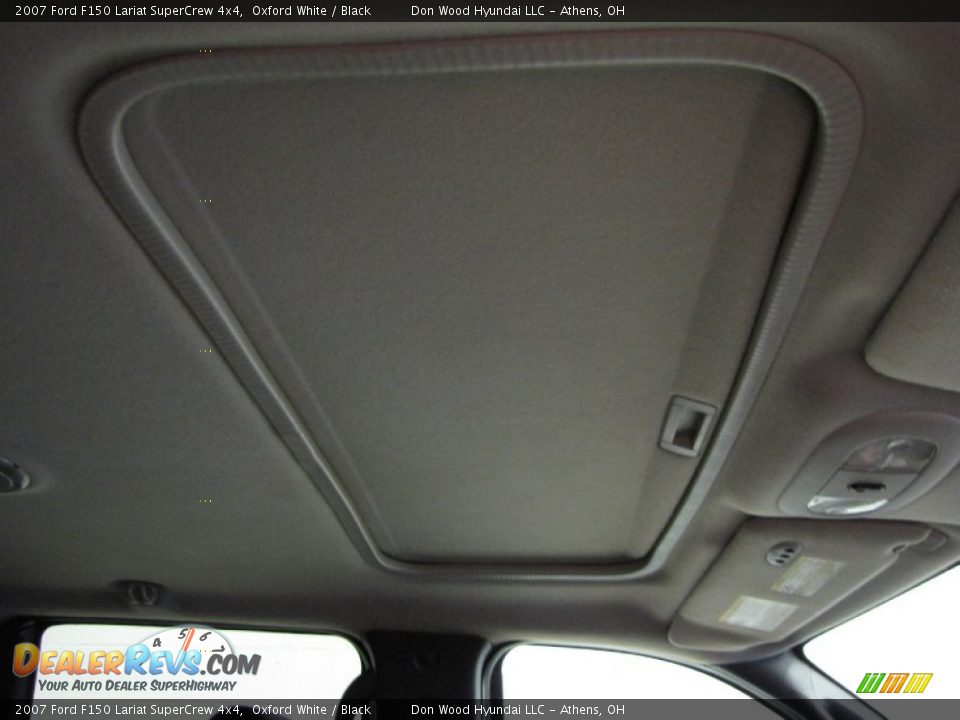 2007 Ford F150 Lariat SuperCrew 4x4 Oxford White / Black Photo #23