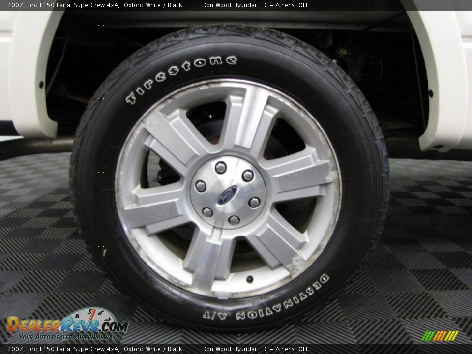 2007 Ford F150 Lariat SuperCrew 4x4 Oxford White / Black Photo #25