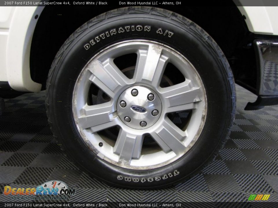 2007 Ford F150 Lariat SuperCrew 4x4 Oxford White / Black Photo #26