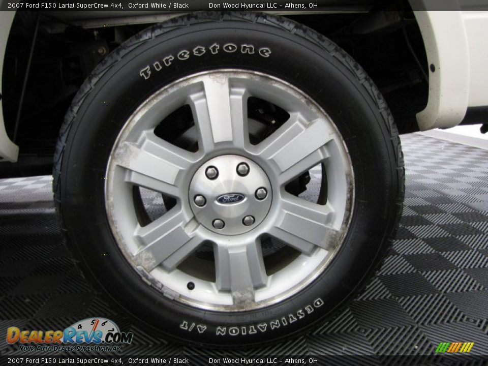2007 Ford F150 Lariat SuperCrew 4x4 Oxford White / Black Photo #27