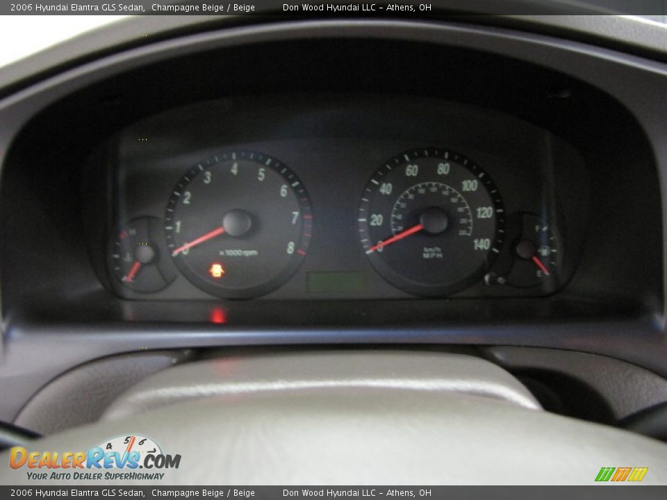 2006 Hyundai Elantra GLS Sedan Champagne Beige / Beige Photo #19