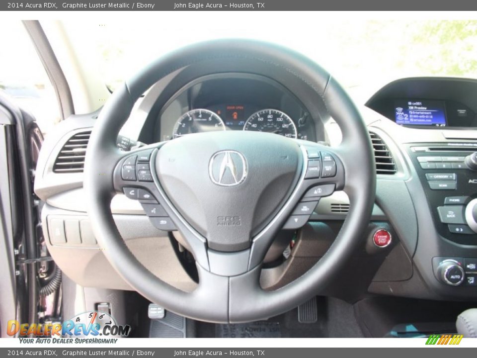 2014 Acura RDX Graphite Luster Metallic / Ebony Photo #25