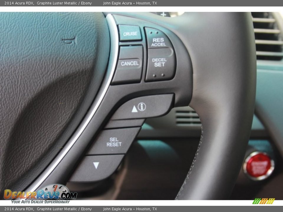 2014 Acura RDX Graphite Luster Metallic / Ebony Photo #30