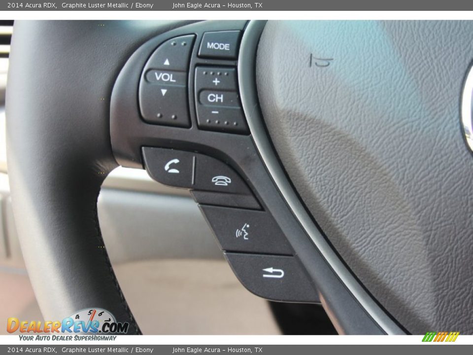 2014 Acura RDX Graphite Luster Metallic / Ebony Photo #31