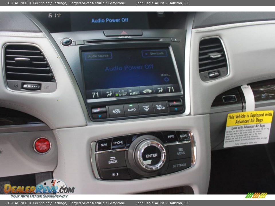 2014 Acura RLX Technology Package Forged Silver Metallic / Graystone Photo #27