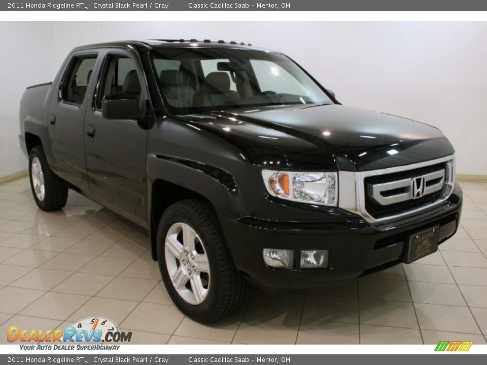 2011 Honda Ridgeline RTL Crystal Black Pearl / Gray Photo #1