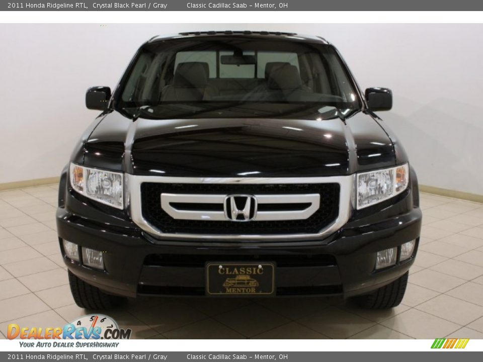 2011 Honda Ridgeline RTL Crystal Black Pearl / Gray Photo #2