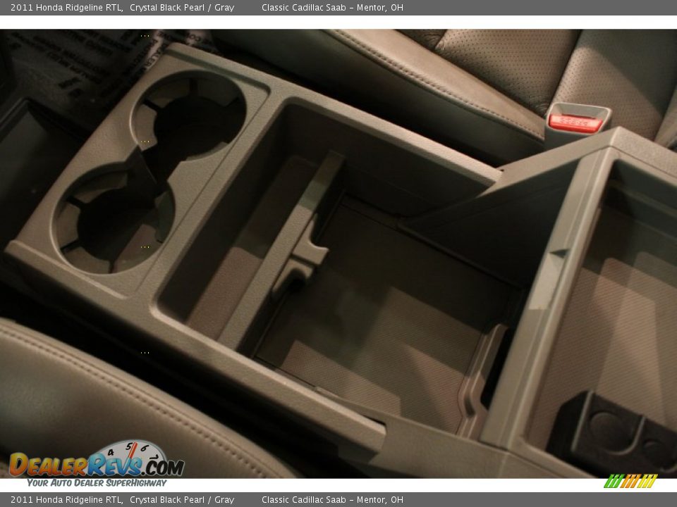 2011 Honda Ridgeline RTL Crystal Black Pearl / Gray Photo #15