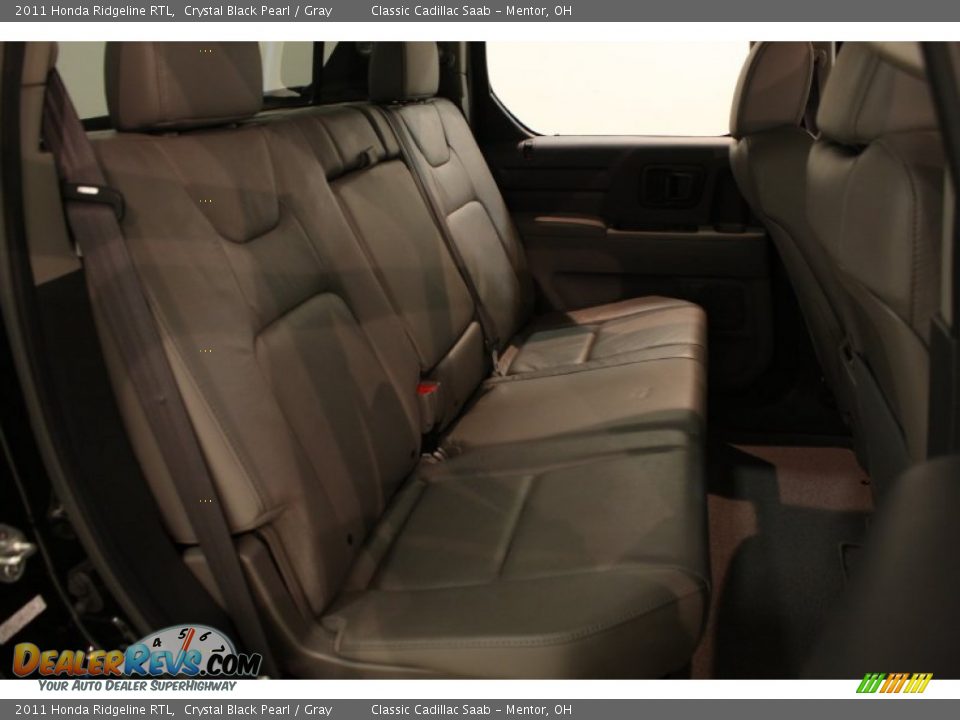 2011 Honda Ridgeline RTL Crystal Black Pearl / Gray Photo #17