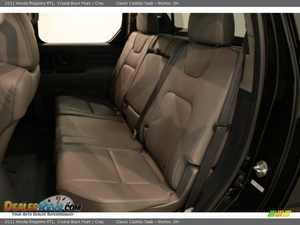 2011 Honda Ridgeline RTL Crystal Black Pearl / Gray Photo #18